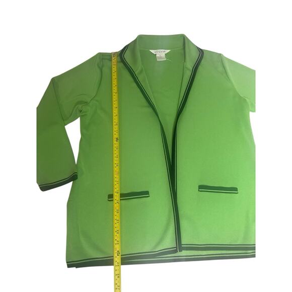 VTG Misook Lot of 3 Knit Green Blue Black Cardigan Jackets Career Travel Large - Picture 7 of 16